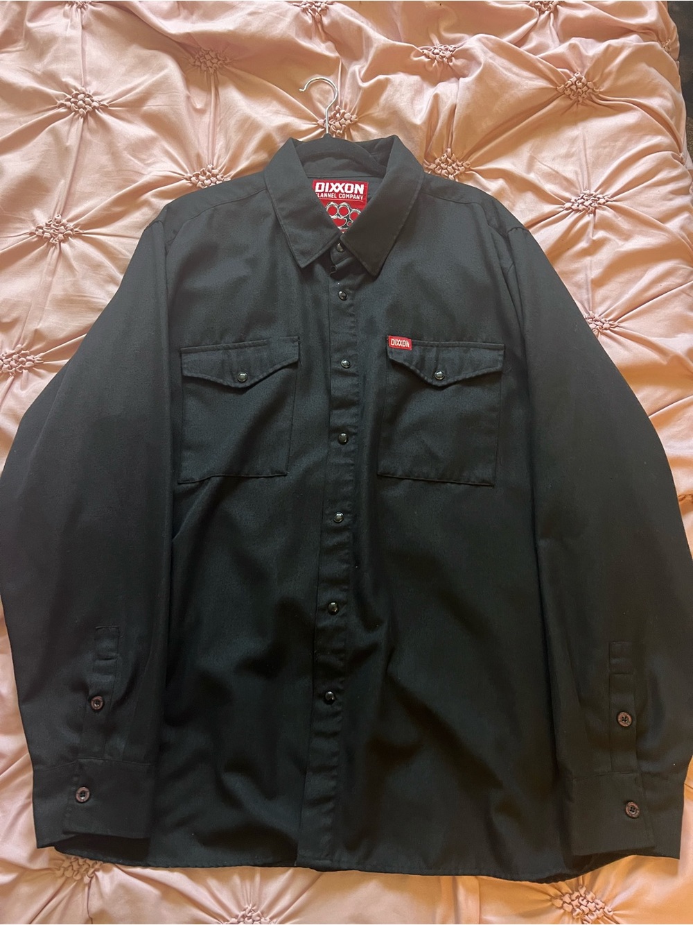 DIXXON Flannel The Outlaw XXL Black with Red Label - The Outlaw Patch